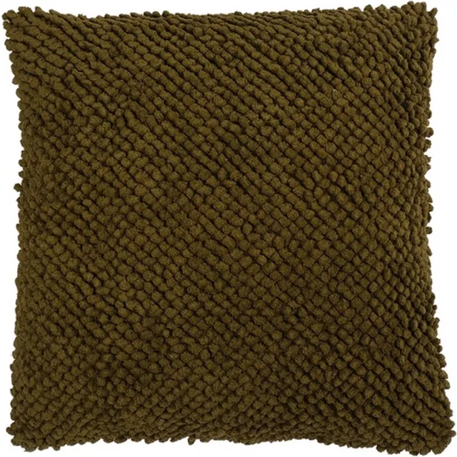 Mars & More Jumbo Dots kussen khaki 45x45cm Bruin