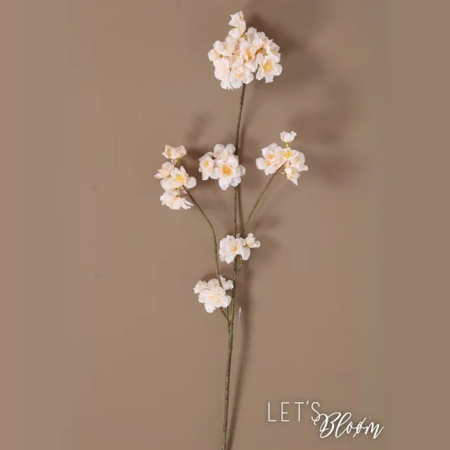 Flower Abiance Let's Bloøm| Zijden Bloesem | kunst bloesem | Creme | Zalm | Flower Ambiance | Kunst bloem | Zijden bloem| Bloesem | Voorjaar | Kunst tak | Bloemsem tak beige