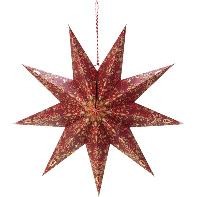 Pip Studio Kerstster - All-over print - Donkerrood - Papier - 60 cm
