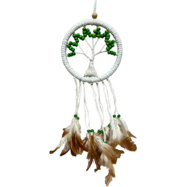 Ruben Robijn Dromenvanger - Tree of Life - groen - 12cm - Dreamcatcher n.n.b