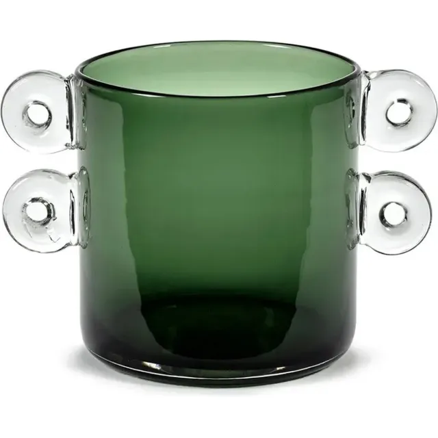Serax Marie Michielssen Wind & Fire vaas H27cm dark green Donkergroen