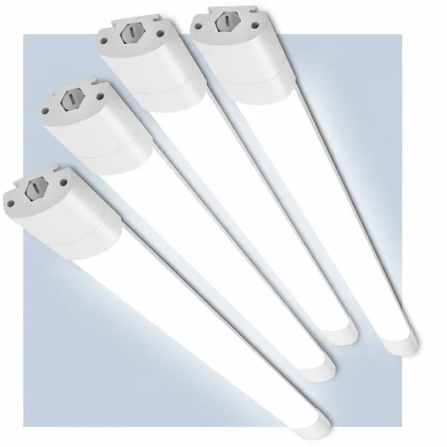 LOVHAUS 4x LED TL Lamp 120 cm - 36W 3960LM - IP66 Vochtbestendig - Koppelbaar - Voor Kelder, Garage en Opslagruimte Wit