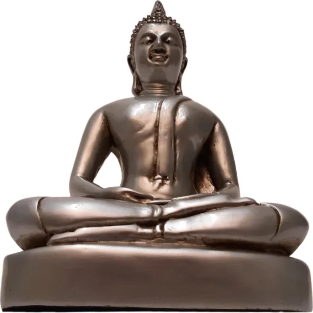 GerichteKeuze Boeddha beeld zittend zilver - Sukhothai Boeddhabeeld 18cm unieke Boeddha - Huisdecoratie | GerichteKeuze