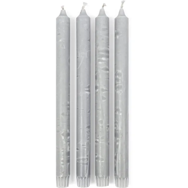 Riviera Maison Dinerkaarsen Grijs - ECO Kaarsen Set - Stearine - (ØxH) 2x28