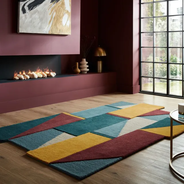flycarpets Geometrisch vloerkleed - Shuffle Kleurrijk 150 x 240 cm Multi
