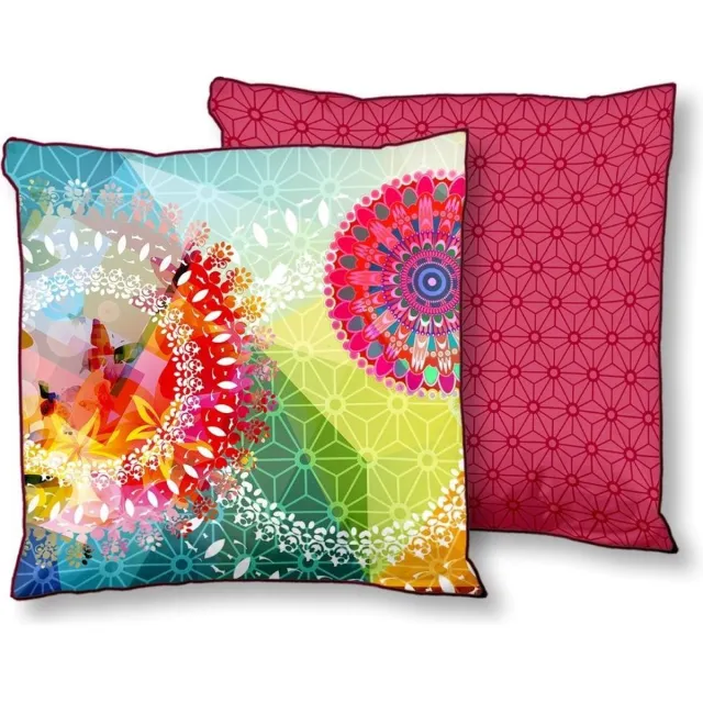 Hip Mandala nr.5597 - Sierkussen - 48x48 cm - Multi Multicolor