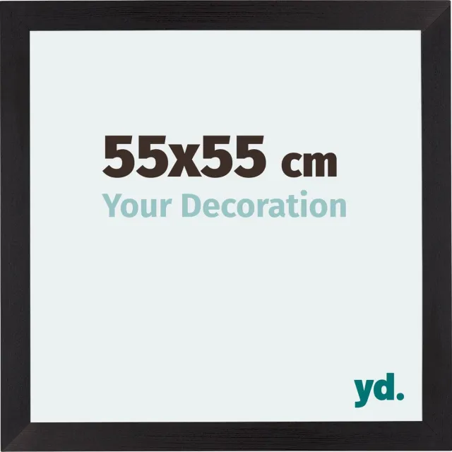 yd. Your Decoration - Fotolijst 55x55 cm - MDF - Zwart Houtnerf - Mura