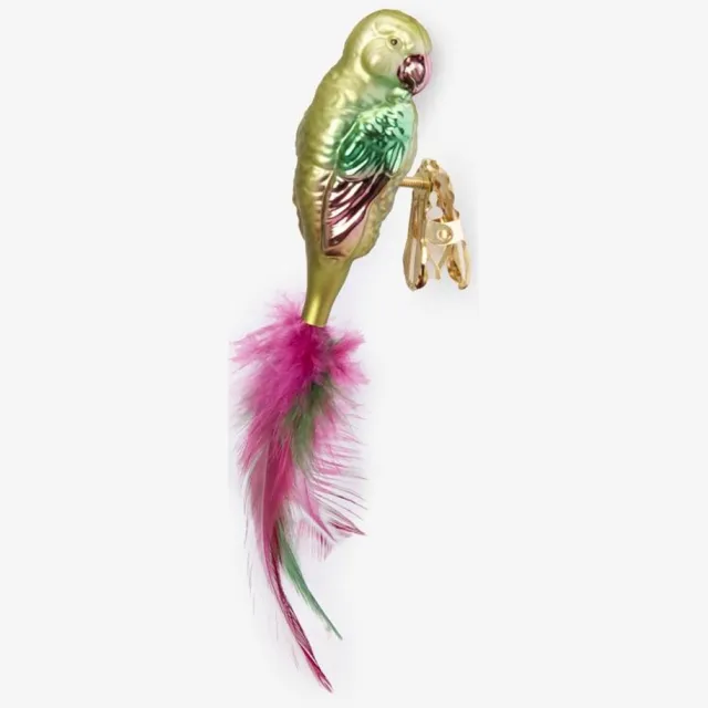 Sissy-Boy Multicolour kerst ornament papegaai met clip