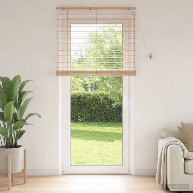 vidaXL Venetiaanse jaloezie Eiken Look 120 x 250 cm 35 mm Bruin