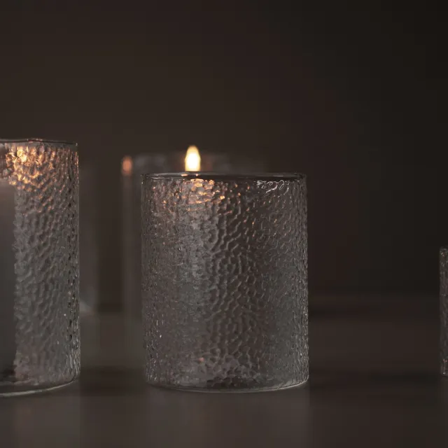 DBKD Vaas in kathedraal glas - Klein Transparant