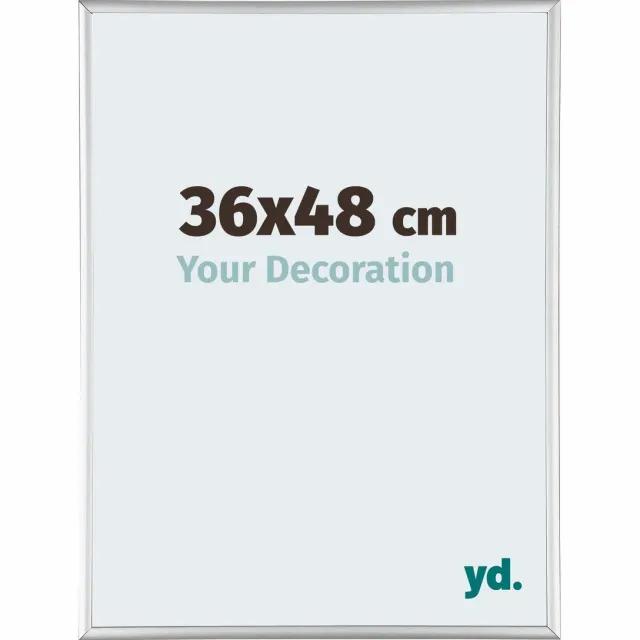 yd. Your Decoration - Fotolijst 36x48 cm - Aluminium - Zilver Hoogglans - Kent