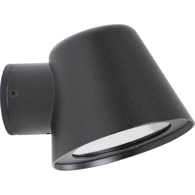 KS Verlichting Wandlamp - Vita Cup - zwart - landelijk - GU10 - muurlamp - aluminium - buitenverlichting Matzwart