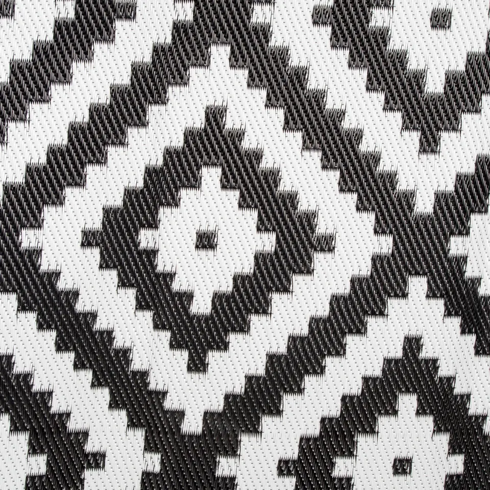 Bo-Camp buitenkleed zwart/wit, foto 2