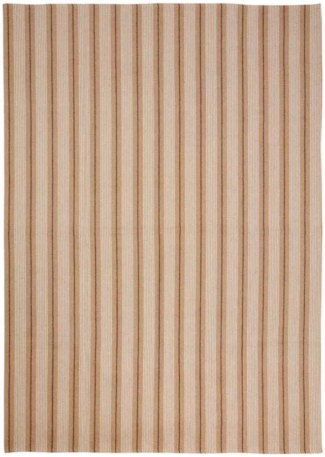 Atmosphera Créateur d'intérieur® Antislip katoenen tapijt met strepen GROOVE Beige lin