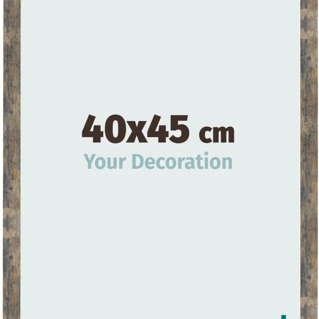 yd. Your Decoration - Fotolijst 40x45 cm - MDF - Blauw Goud Gemeleerd - Bologna