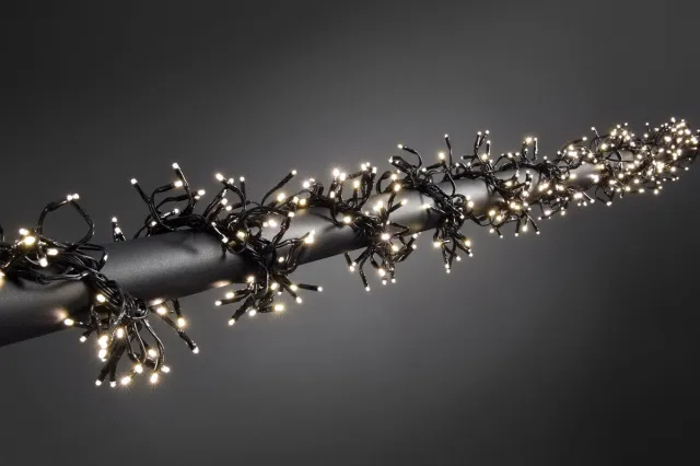 Konstsmide Clusterverlichting voor binnen en buiten - 8 functies - 960 LEDs – 2700K warm wit– 7,2 meter – Kerstverlichting – IP44 – Incl. Transformator