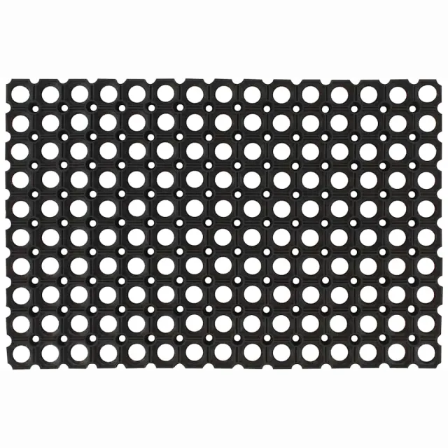 vidaXL Rubbermatten 22 mm 40x60 cm 5 st Zwart