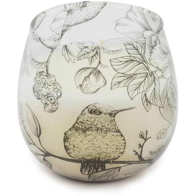 Ancient Wisdom Small Glass Jar Candles - Drawn by Flame multicolor