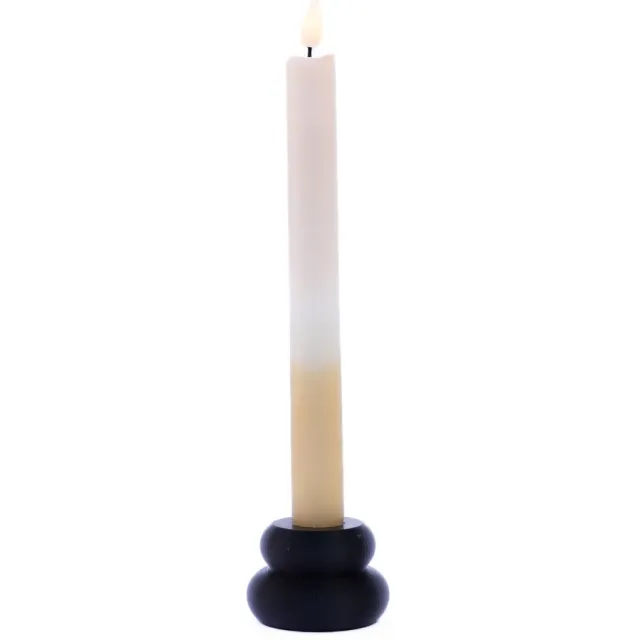 BonLifestyle Ledkaarsen - nr 39 - Ecru-Wit-Koper- 2 stuks Ecru, koper, wit