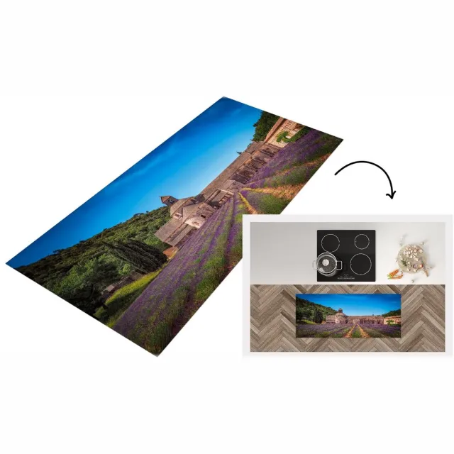 KitchenYeah Keukenloper - Loper keuken - Lavendel - Huis - Lucht - Keukenloper vinyl Multicolor