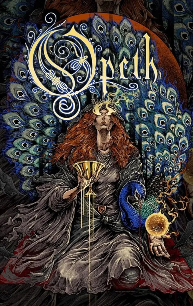 Rock Off Opeth - Sorceress Textiel Poster - Multicolours