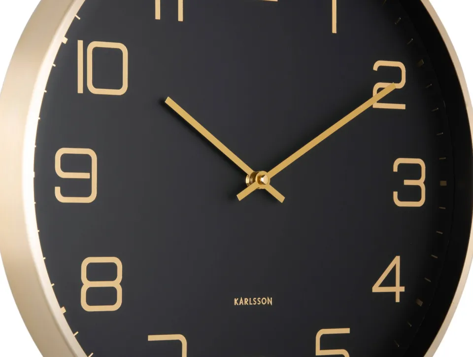 Karlsson Elegance wandklok zwart, foto 3