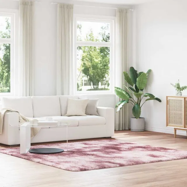 vidaXL Hoogpolig vloerkleed NAVARRA 240x240 cm polyester stoffig roze, foto 2
