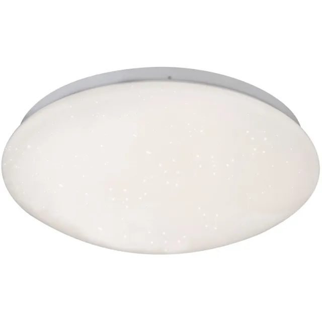 Globo Plafondlamp plafondlamp eetkamerlamp keukenlamp woonkamerlamp, stereffect, metaal rond, 1x LED 12W 750Lm warm wit, DxH 29x9cm