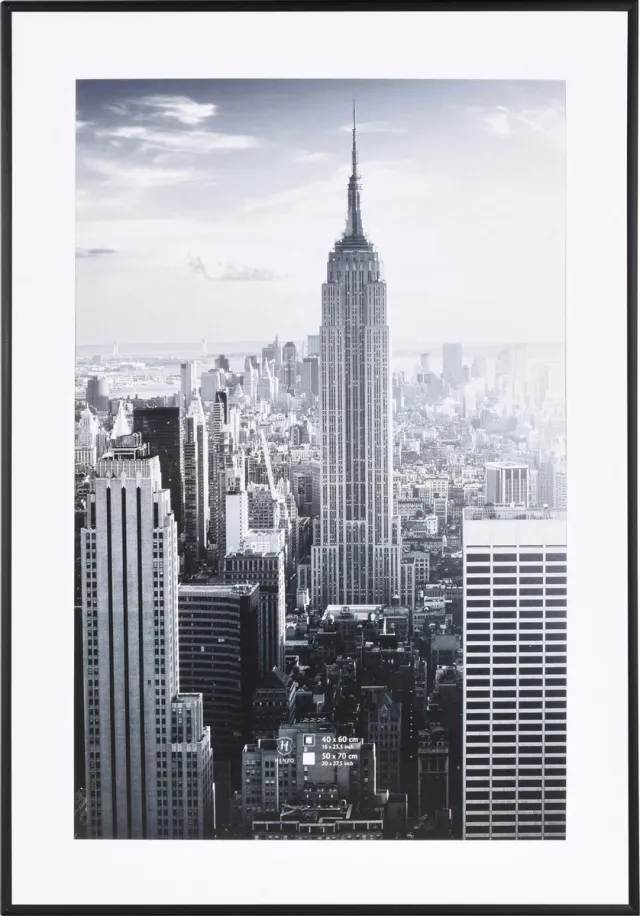 Henzo Fotolijst - Henzo - Manhattan - Fotomaat 50x70 cm - Zwart