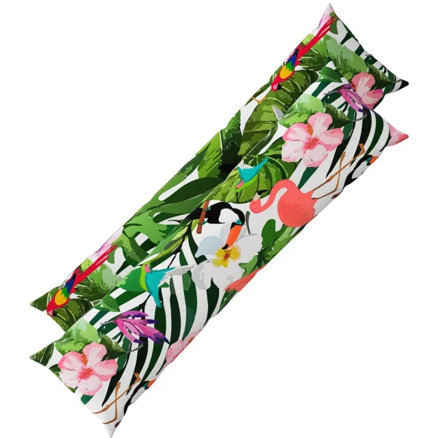 vidaXL Dekenkussen - 2 - st - HEERLEN - Meerkleurig - 40 - x - 145 - cm - Polyester