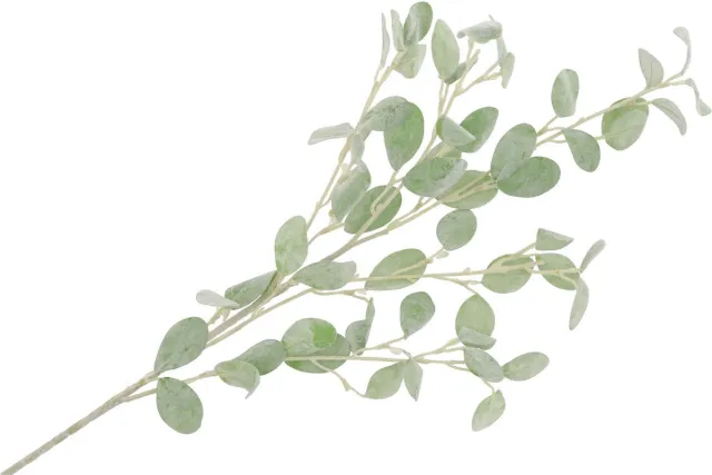 DK design Kunstbloem Eucalyptus tak Real Touch - 90 cm - lichtgroen - losse steel - Kunst zijdebloemen