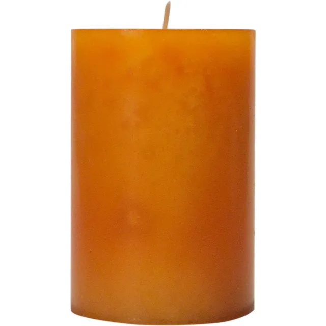Wenzel Trend Safe Candle stompkaars saffraanoranje Ø 80 x 80 mm