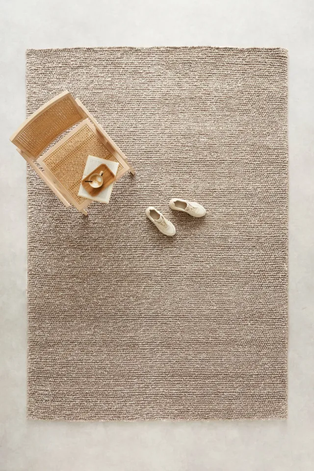 NOUS Living Pebbles wollen vloerkleed beige, foto 2