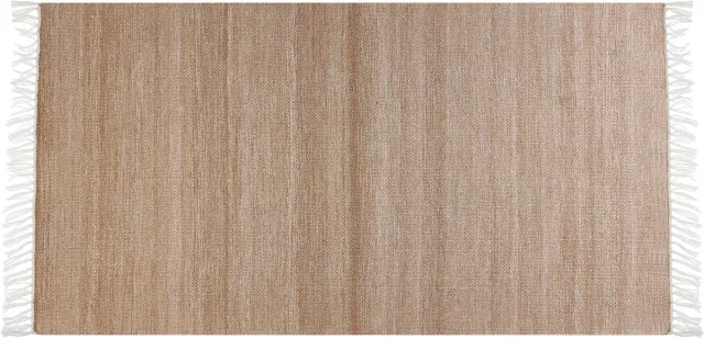 Beliani MALHIA - Vloerkleed - Zandbeige - 80 x 150 cm - Synthetisch materiaal