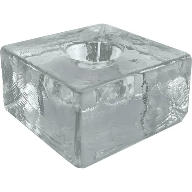 Scentchips Vierkant Glas Helder kandelaar dinerkaars Transparant
