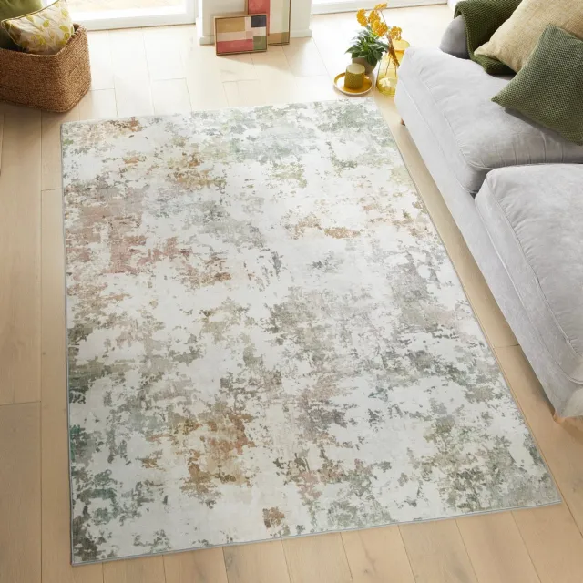 Concept Looms Liberty LIB102 Pastel Vloerkleed - 120 x 180 cm - Veelkleurig - Rechthoekig - Polyester - Woonkamer, Eetkamer, Slaapkamer, Keuken - Abstract - Wasbaar, Modern