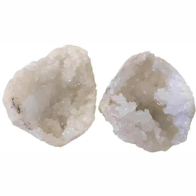 twintes Bergkristal geode / Kwarts geode 0,7 kg multi