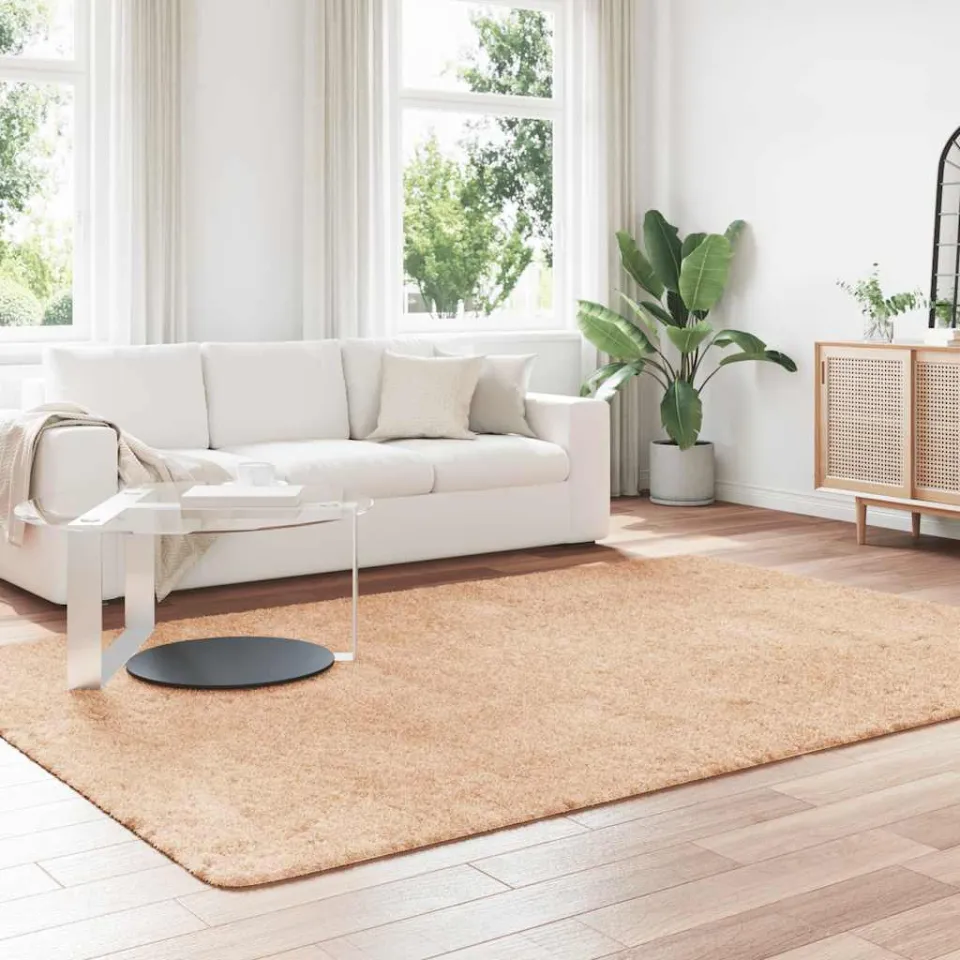 vidaXL Hoogpolig vloerkleed NAVARRA polyester beige, foto 5