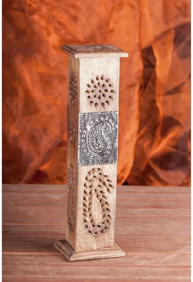 BERK Wierookhouder Art met messing embleem Zwart