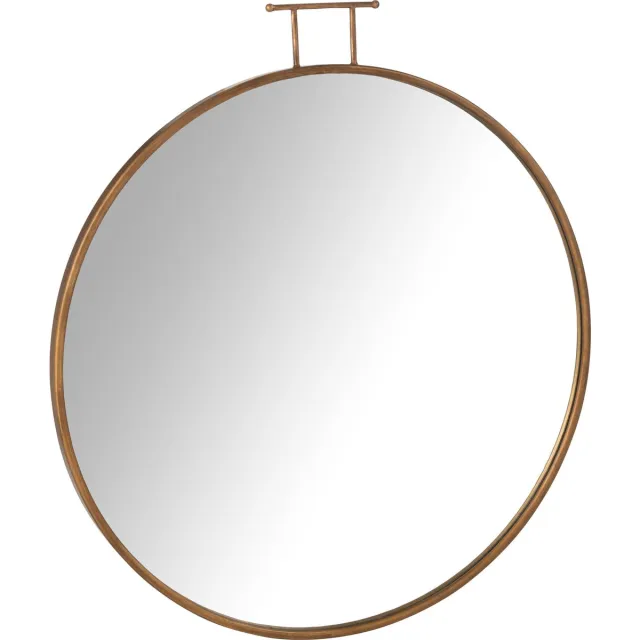 J-Line spiegel Anto - glas - goud - large - Ø 85 cm