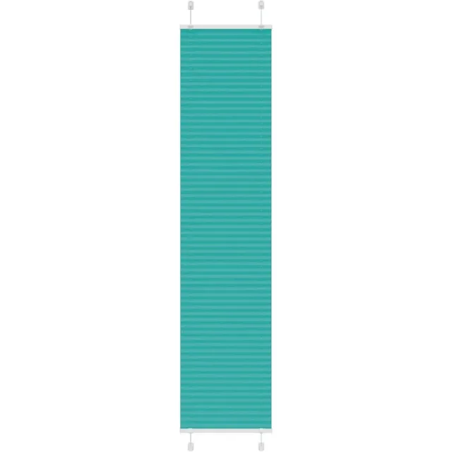 vidaXL Plissé - rolgordijn - 50x200 - cm - stofbreedte - 49,4 - cm - petrol - groen petroleumgroen
