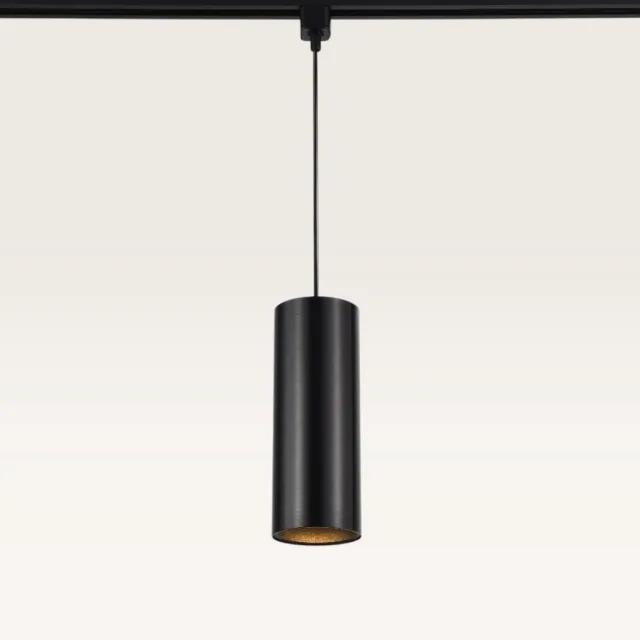 LUSENZ Hangspot Belano L – GU10 railspot – 1-fase railsysteem – IP20 – Zwart – Voor binnen – Excl. lichtbron
