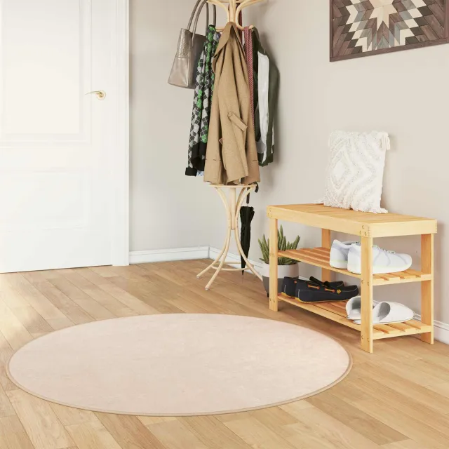 vidaXL Vloerkleedloper MARSA Crèmekleurig 120 x 120 cm, foto 2