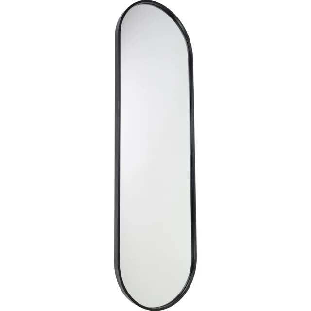 Fragix Boston Passpiegel Ovaal - Zwart - Metaal - 130x40