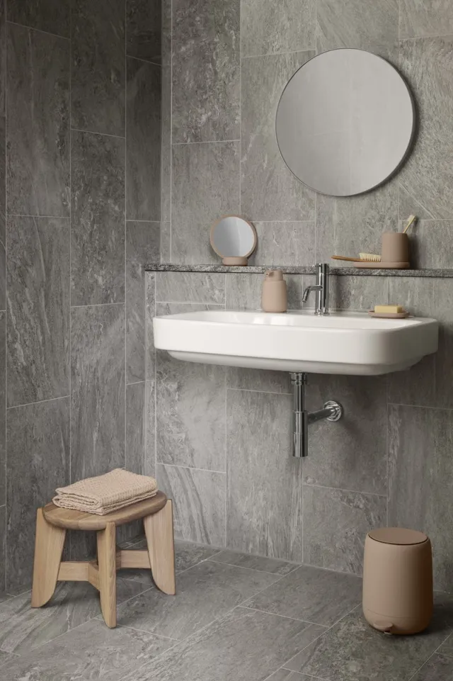 Blomus Rim Wandspiegel Black | Zwart | Staal