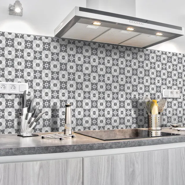 Ambiance Sticker Zelfklevende tegelmuurstickers voor keuken en badkamer - 60 Azulejos Sheila tegelstickers - 60 stickers 10x10cm Multi color
