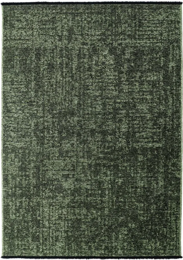 Muratap SPACE Vloerkleed – Laagpolig Velours – Modern & Sportief – Katoen & Chenille – Groen- 140x200 CM
