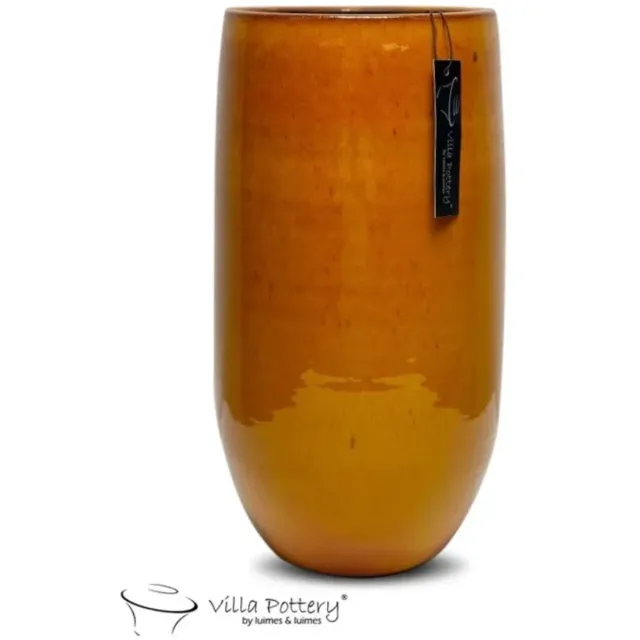 Villa Pottery Bellagio Vaas Bruin Oranje 17x69 cm