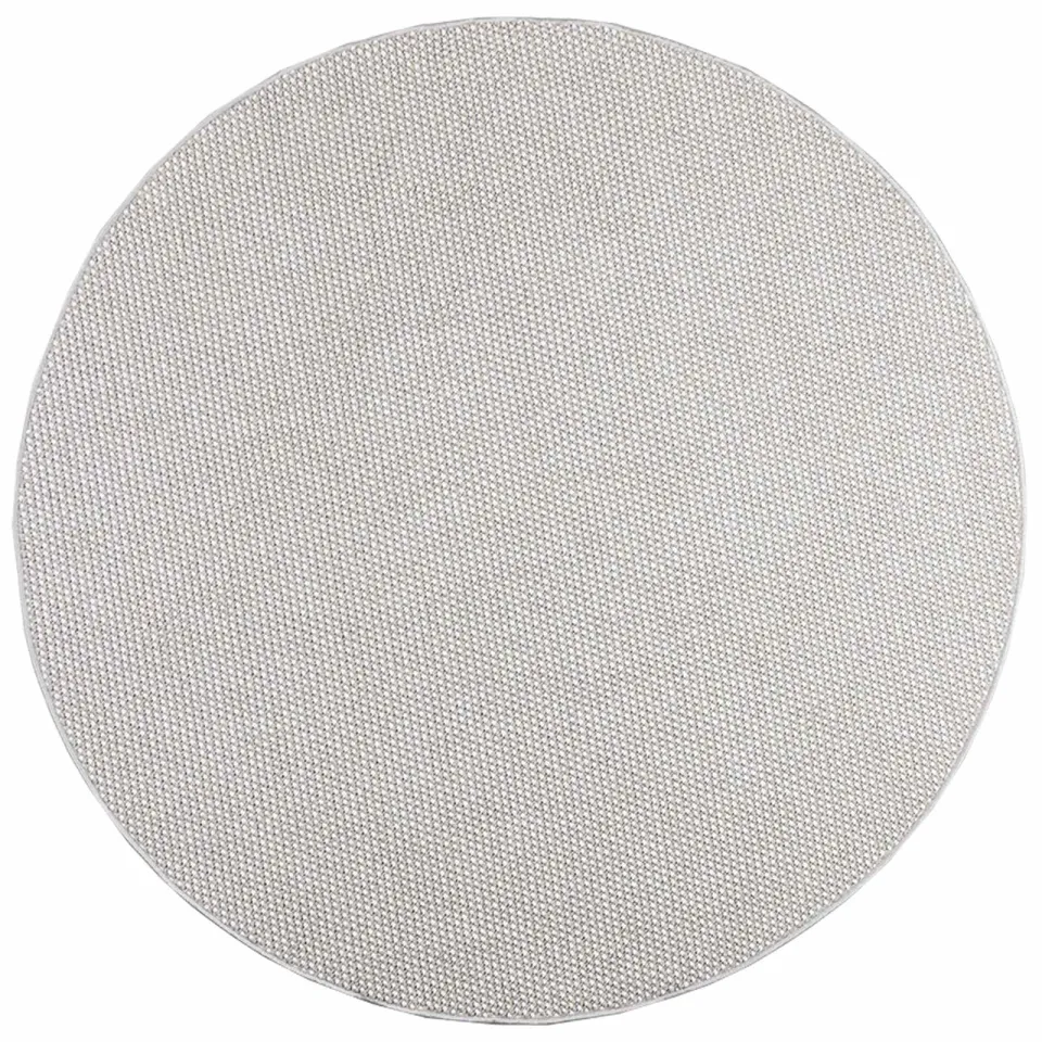 vidaXL Binnen kleed LUGO Crème en Grijs Ø 160 CM Polyester
