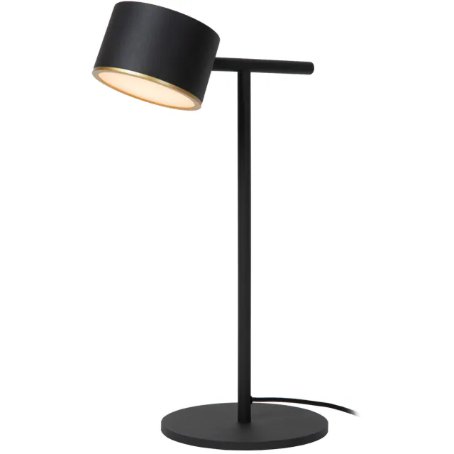 Lucide GIAN - Tafellamp - LED Dimb. - 1x9W 2700K - Zwart